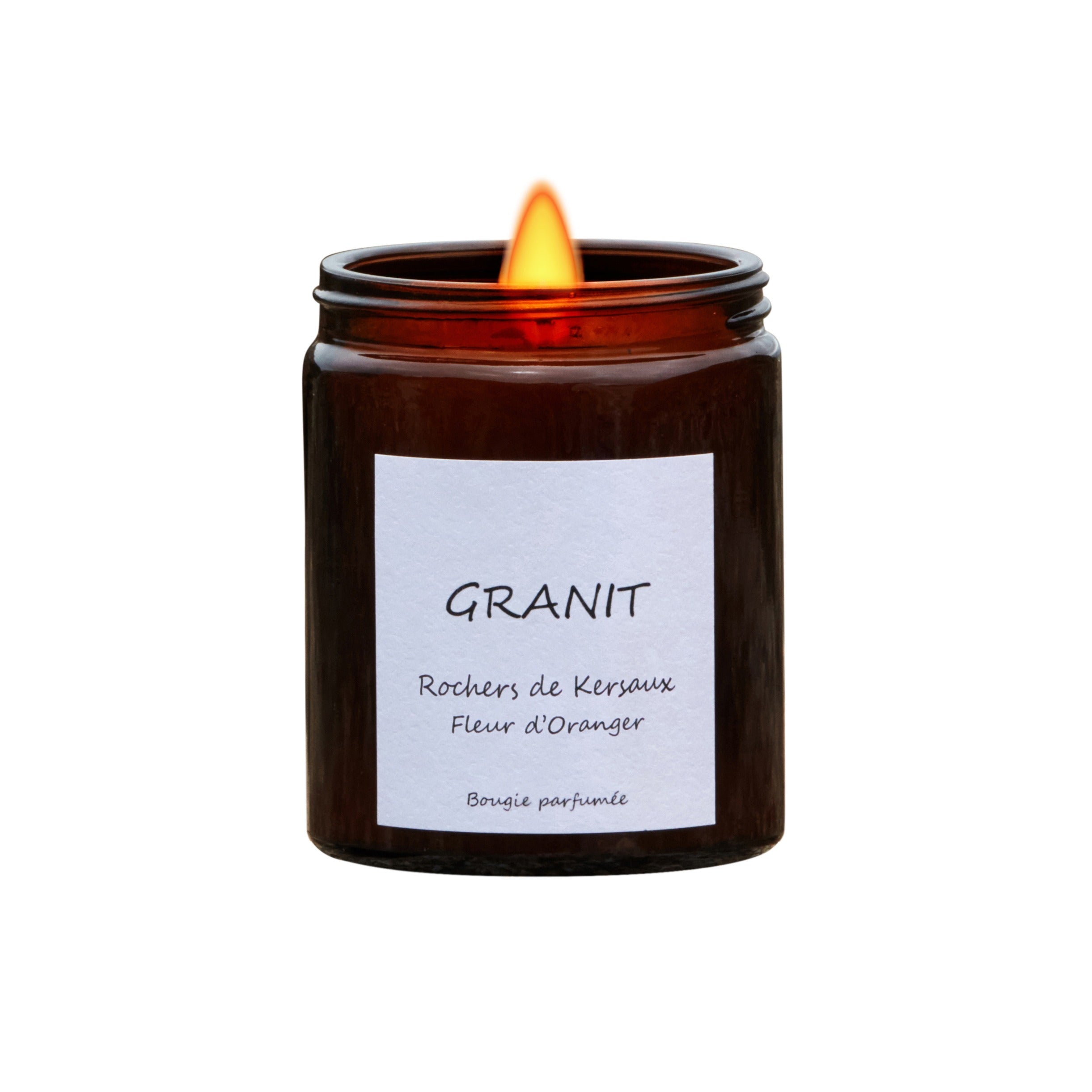 Bougie Rochers de Kersaux . Fleur d’oranger